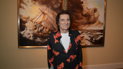 Ronnie Wood unveils newest artwork of the Rolling Stones in Havana